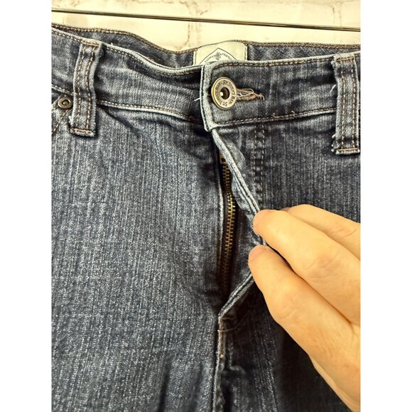 St. John Bay Jeans Womens Size 12 Short Blue Casual Straight Leg High Waisted - Picture 4 of 8